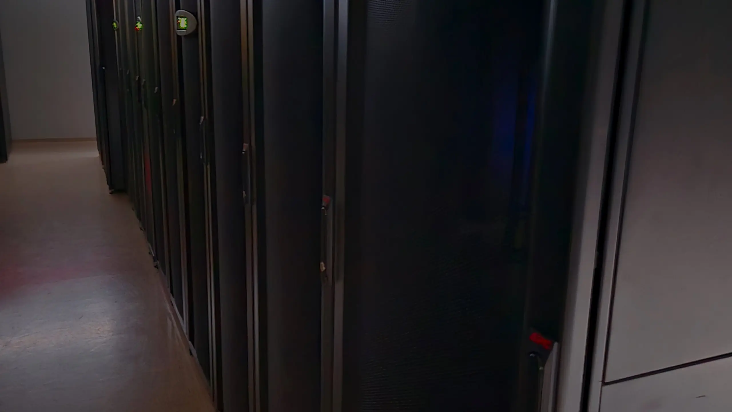 Server racks in a data center